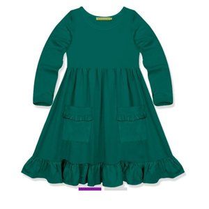 NWT Millie Loves Lilly Teal Green Twirl Dress Size 5